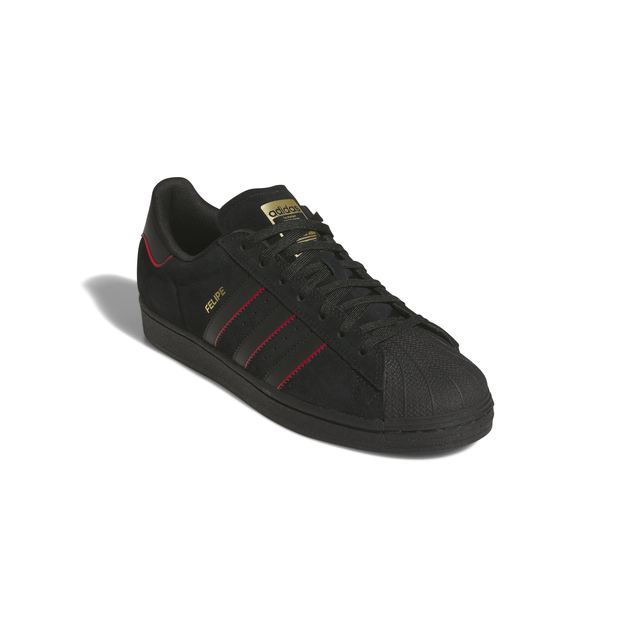 ADIDAS SKATEBOARDING - SUPERSTAR ADV x FELIPE "Core Black / Better Scarlet / Gold Metallic"