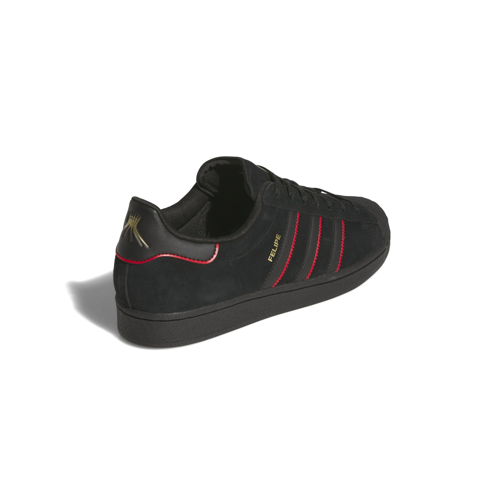 ADIDAS SKATEBOARDING - SUPERSTAR ADV x FELIPE "Core Black / Better Scarlet / Gold Metallic"