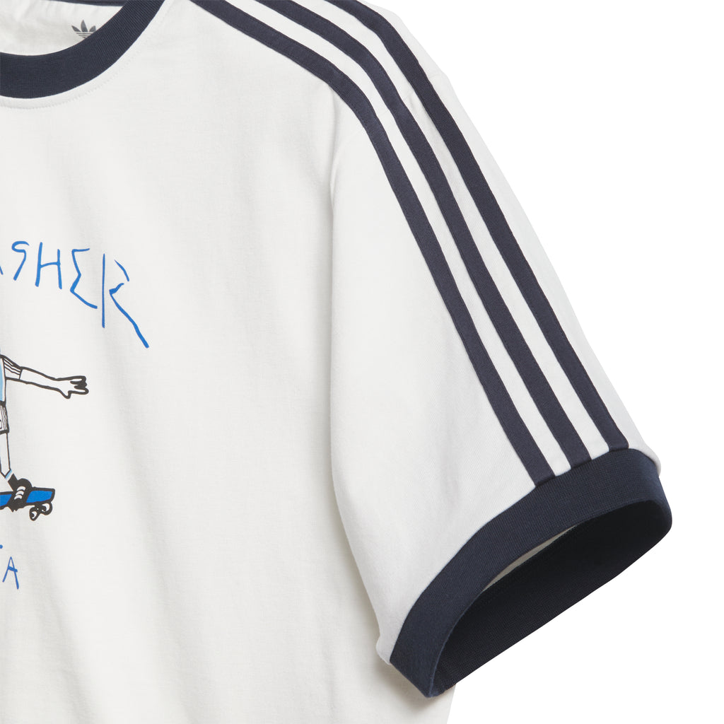 ADIDAS SKATEBOARDING - THRASHER x AFA RINGER TEE "White"