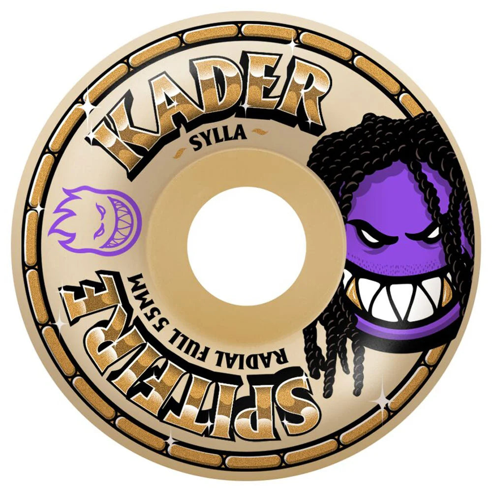 SPITFIRE WHEELS - "KADER SYLLA" F4 Radial Full 99DU 55mm "Natural"