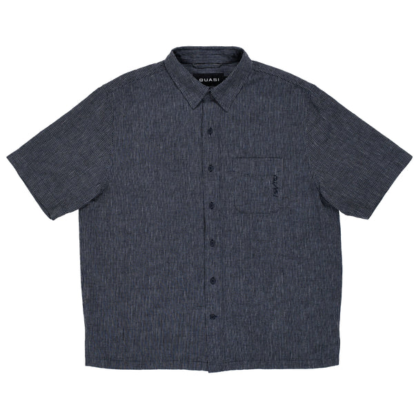 QUASI - Kalvin SS Button Up "Navy"