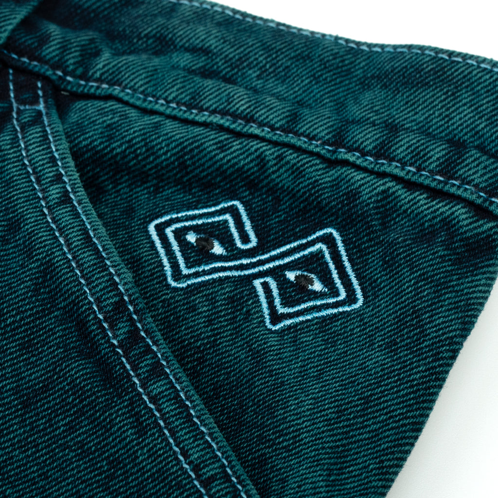 MAGENTA SKATEBOARDS - LEDGE DENIM PANTS  "Teal"