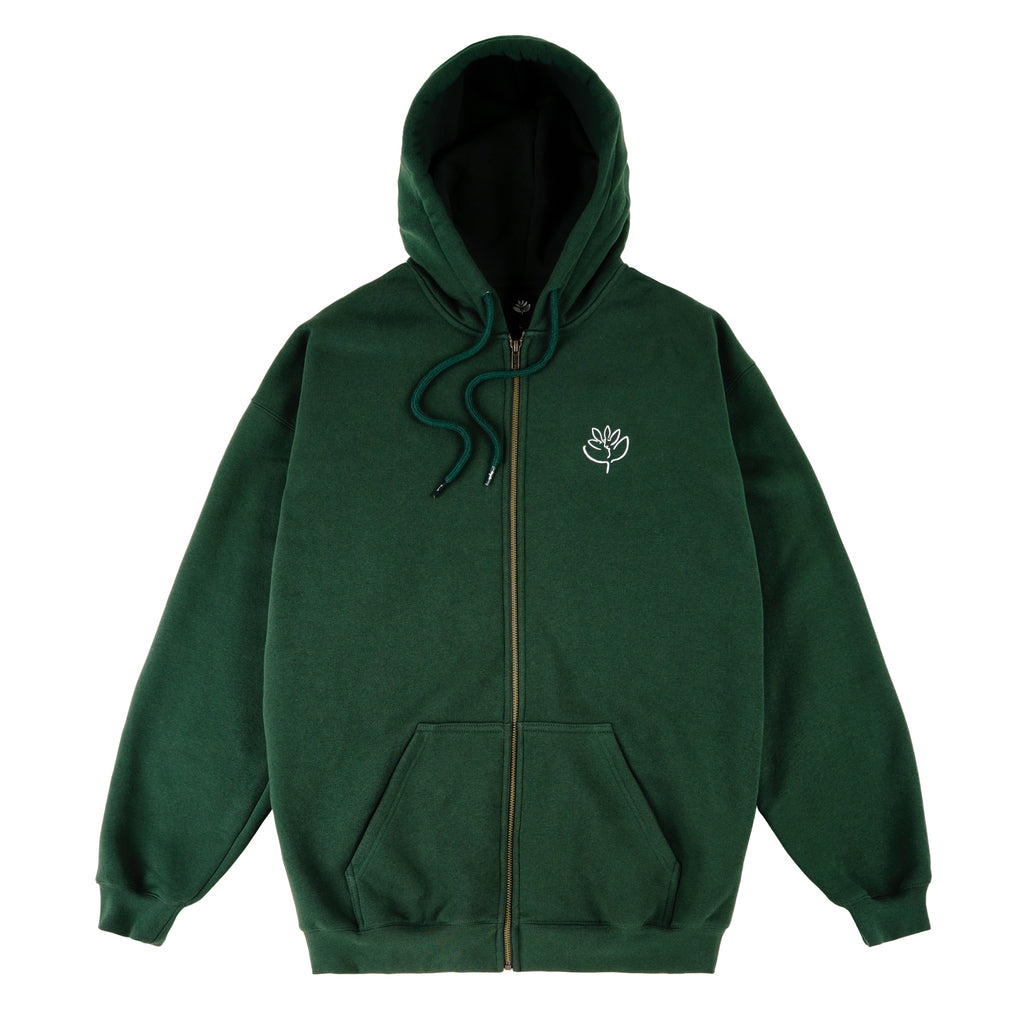 MAGENTA SKATEBOARDS - LE BAISER ZIPPED HOODIE "FORREST GREEN"