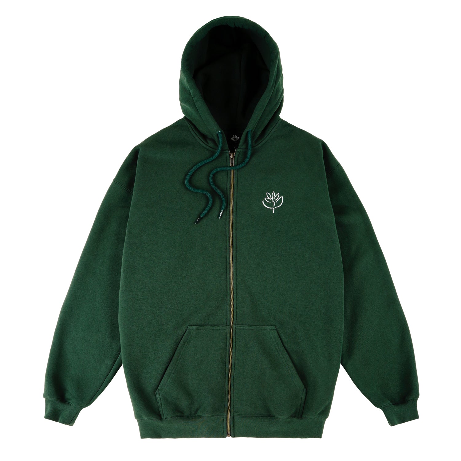 MAGENTA SKATEBOARDS - LE BAISER ZIPPED HOODIE "FORREST GREEN"