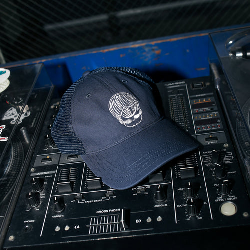LIMOSINE - Peace Head Hat "Navy/Silver Embroidery"