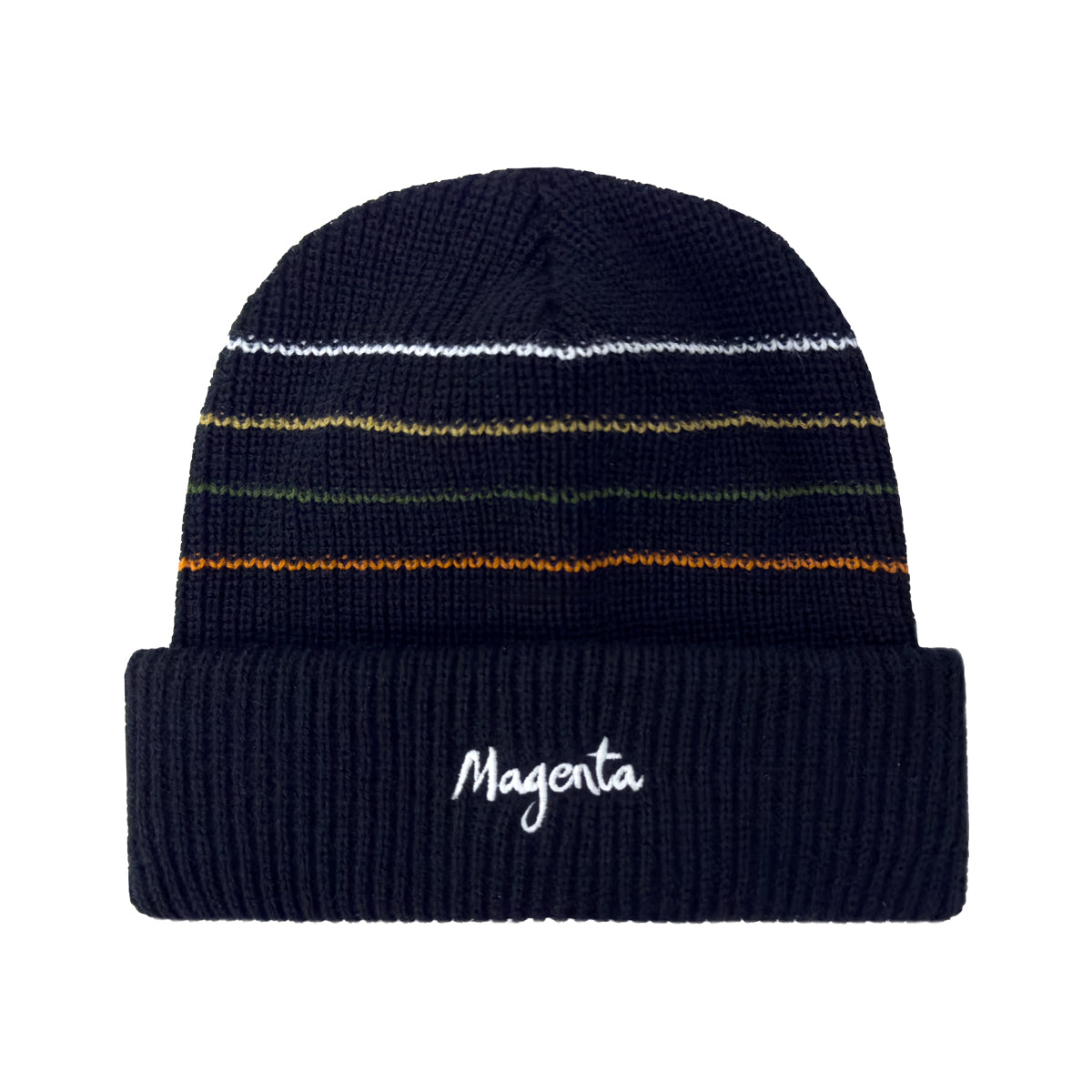 MAGENTA SKATEBOARDS − LINES BEANIES "Black"