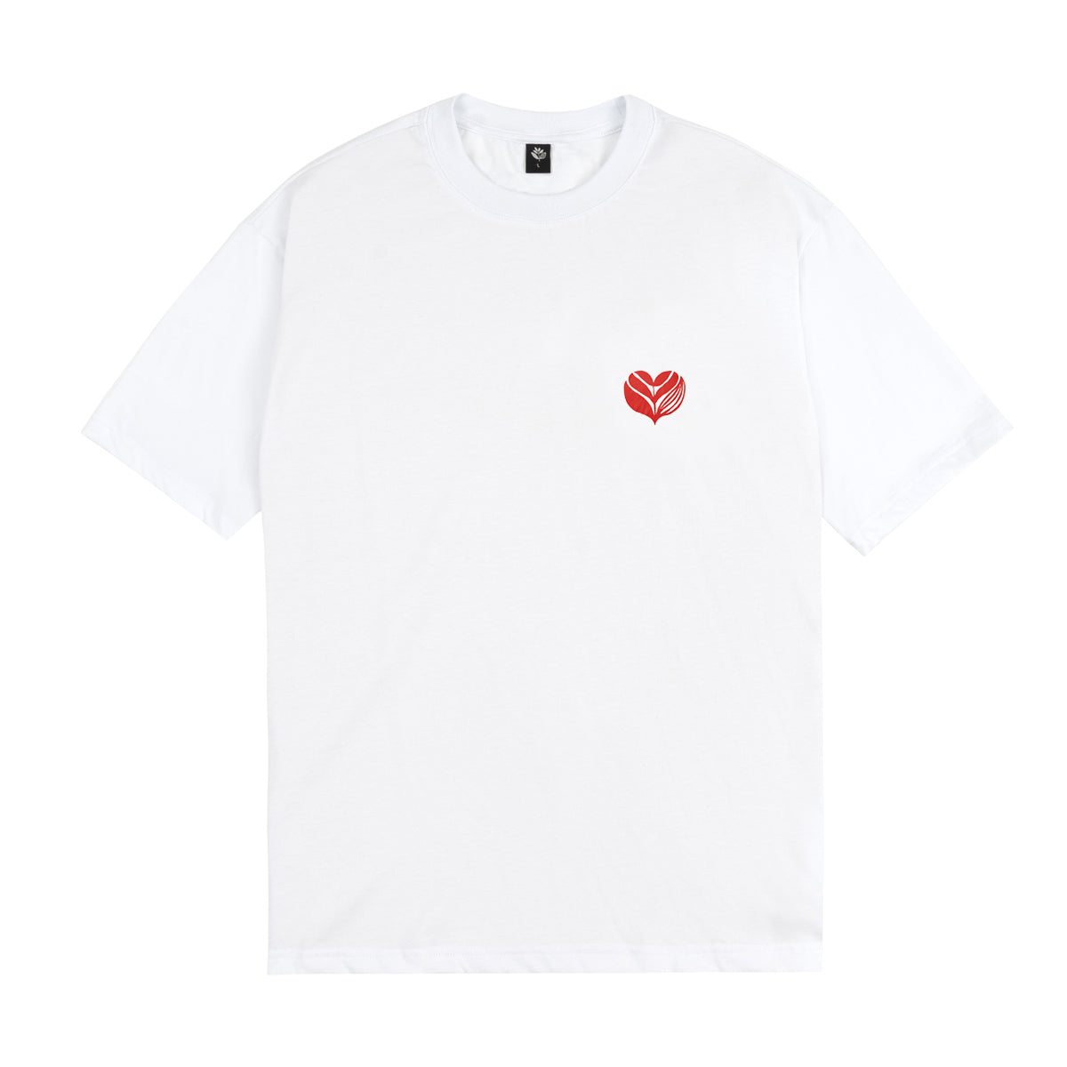 MAGENTA SKATEBOARDS - LOVE HEART TEE  "WHITE"