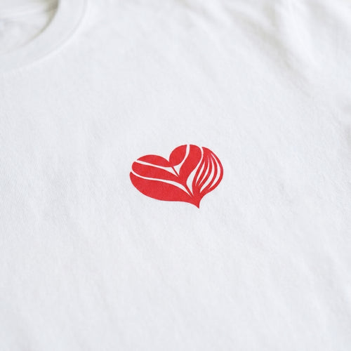 MAGENTA SKATEBOARDS - LOVE HEART TEE  "WHITE"