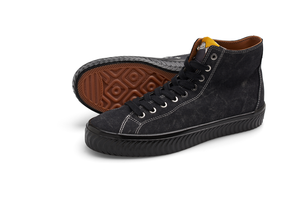 Last Resort AB x SPIT FIRE - VM003 Canvas HI Spitfire "Washed Black/Black"