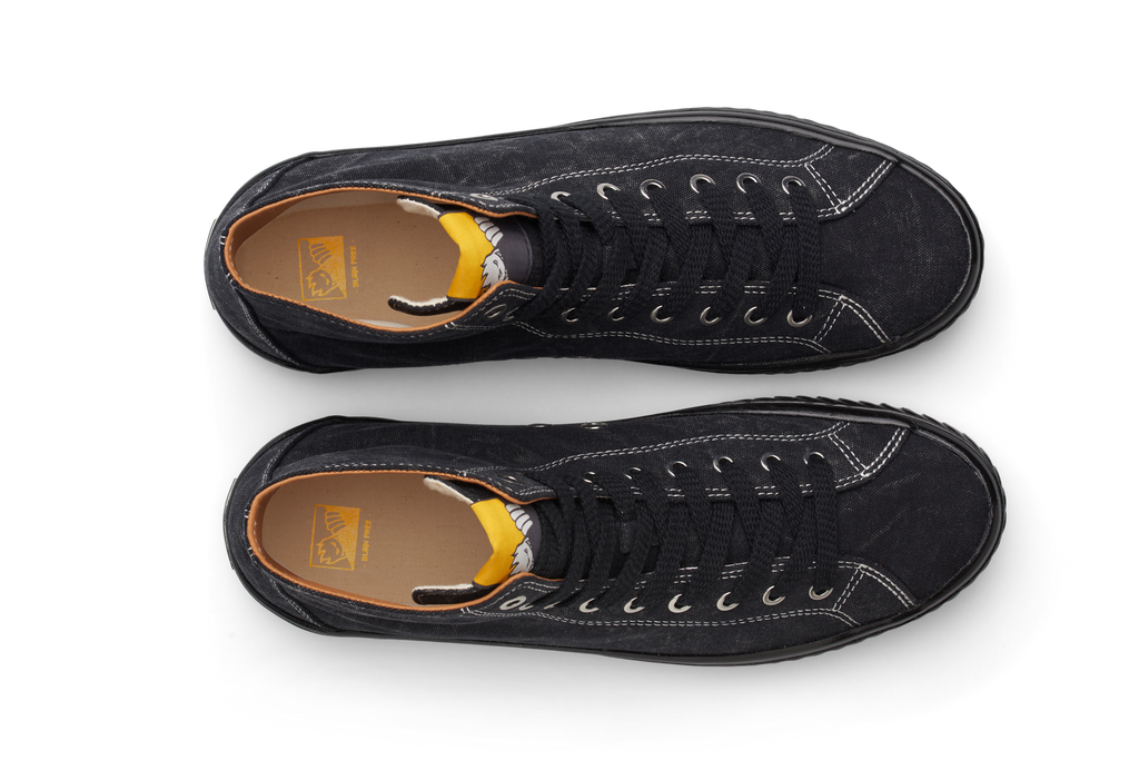 Last Resort AB x SPIT FIRE - VM003 Canvas HI Spitfire "Washed Black/Black"