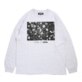 LACQUER x PINES - White Flower L/S Tee "Ash"