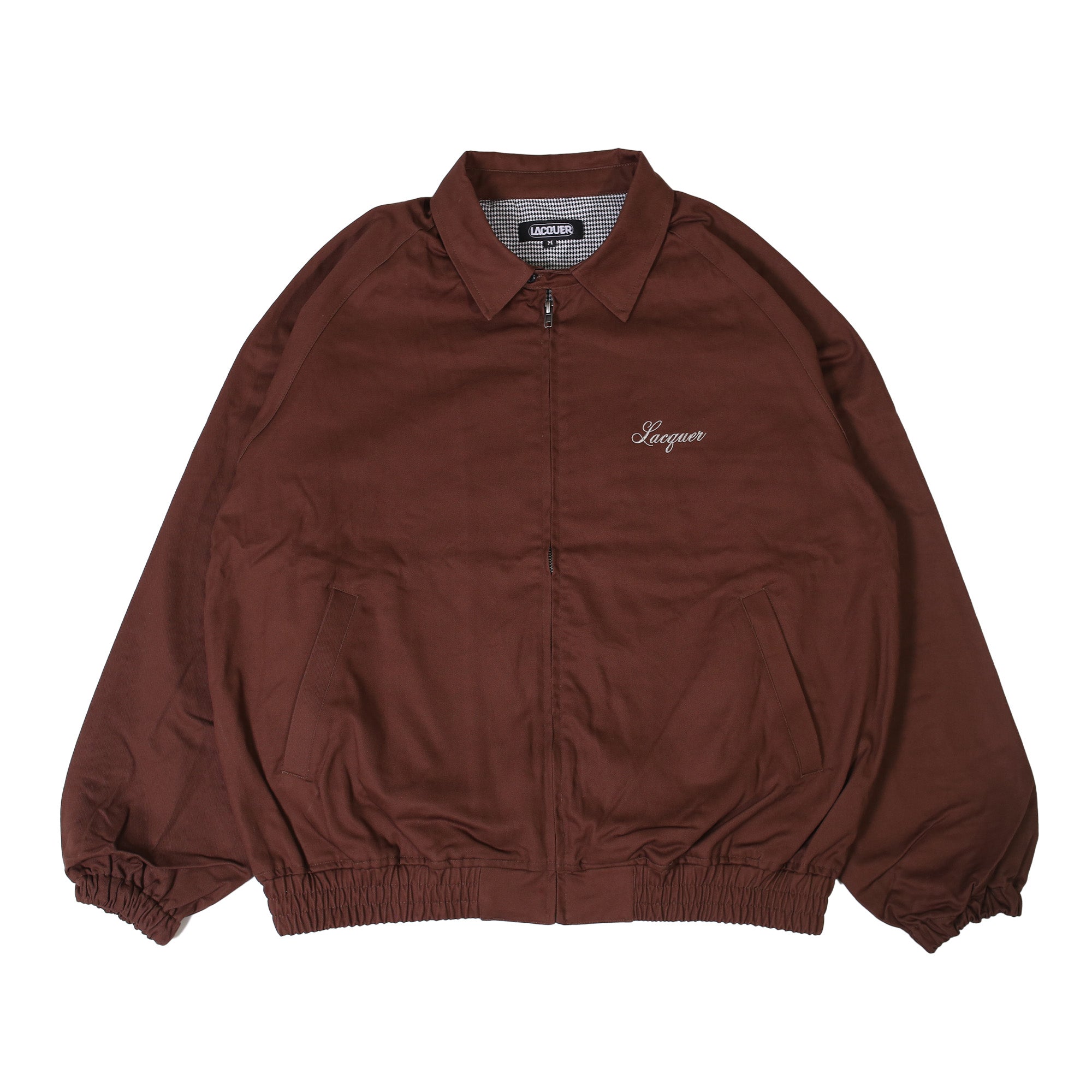 LACQUER - Script Logo Drizzler Jacket "Brown"
