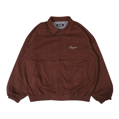 LACQUER - Script Logo Drizzler Jacket "Brown"