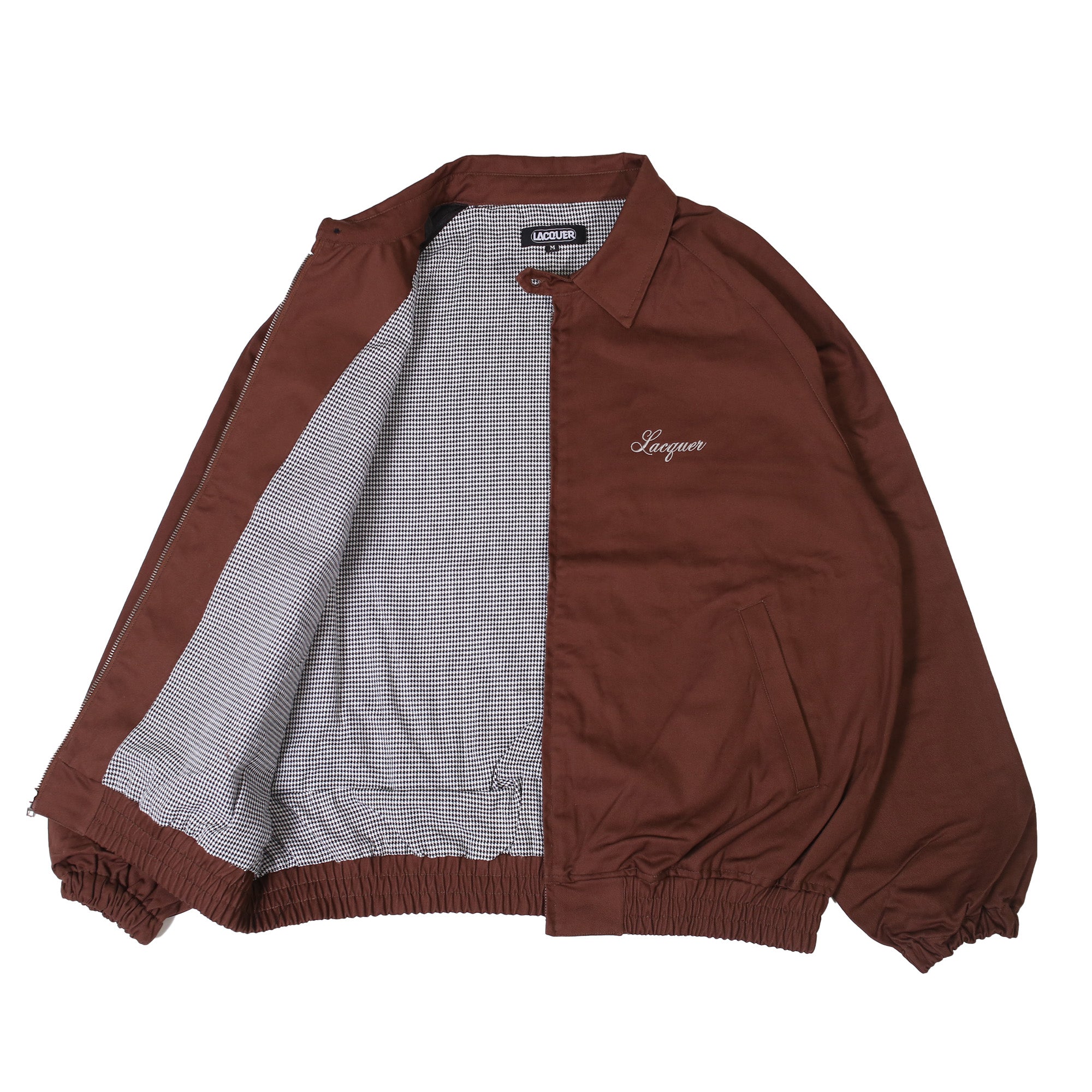 LACQUER - Script Logo Drizzler Jacket "Brown"