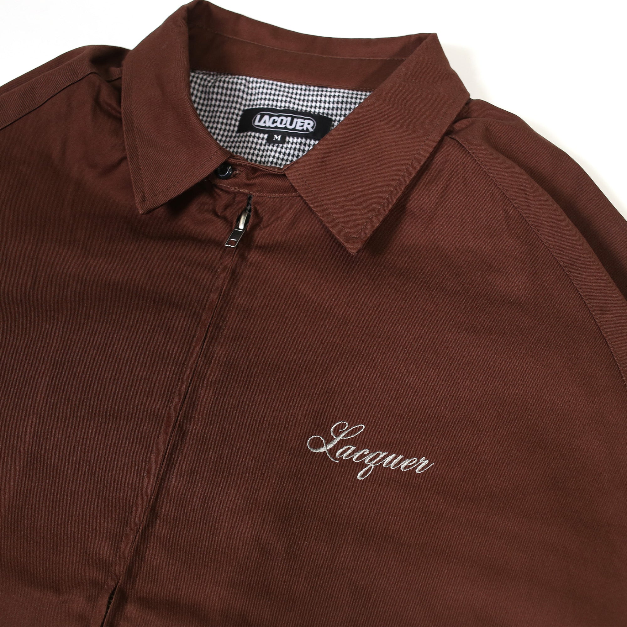 LACQUER - Script Logo Drizzler Jacket "Brown"