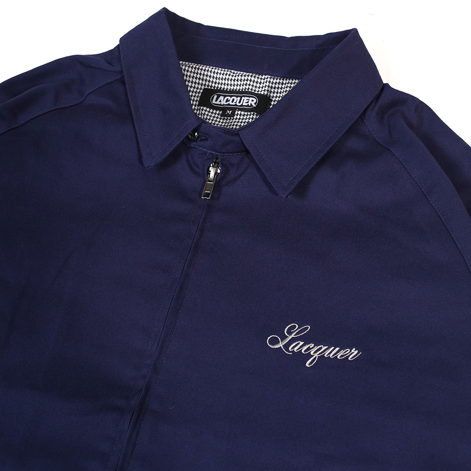 LACQUER - Script Logo Drizzler Jacket "Navy"