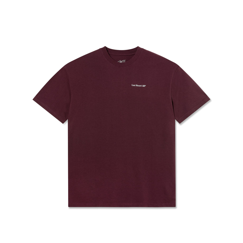 Last Resort AB - Atlas Monogram SS Tee "Fig Red/White"