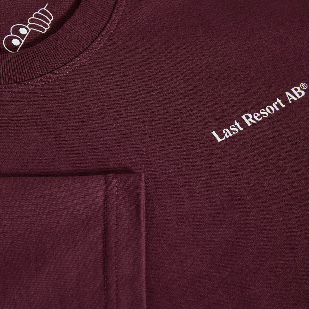 Last Resort AB - Atlas Monogram SS Tee "Fig Red/White"