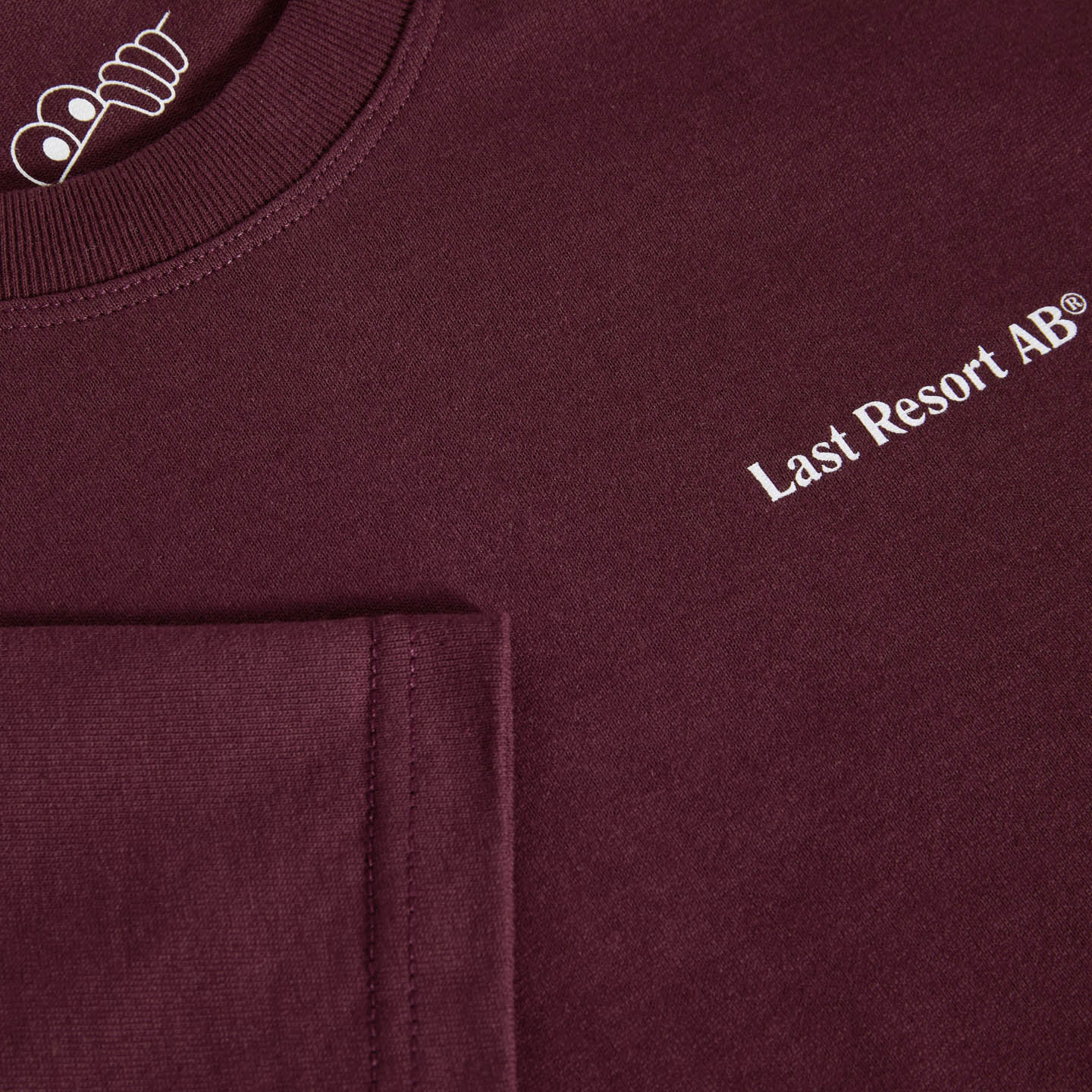 Last Resort AB - Atlas Monogram SS Tee "Fig Red/White"
