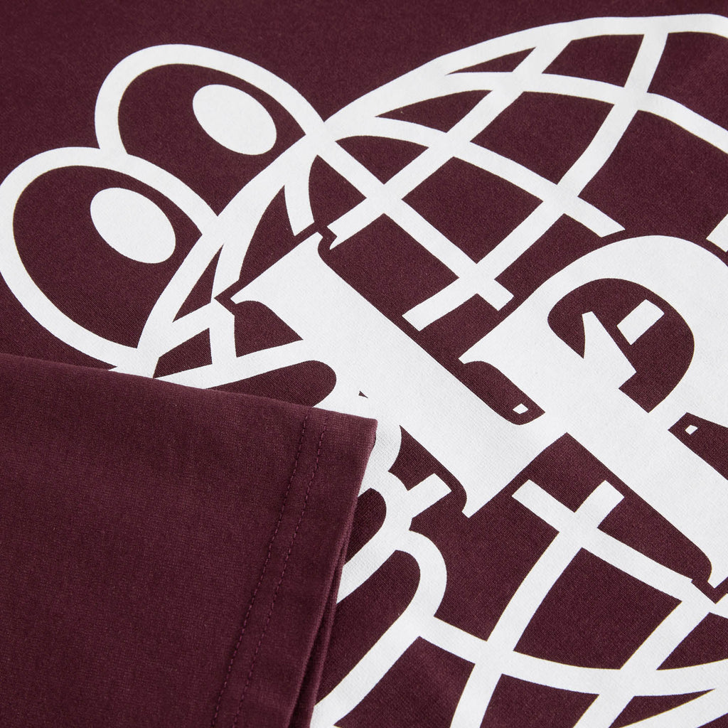 Last Resort AB - Atlas Monogram SS Tee "Fig Red/White"