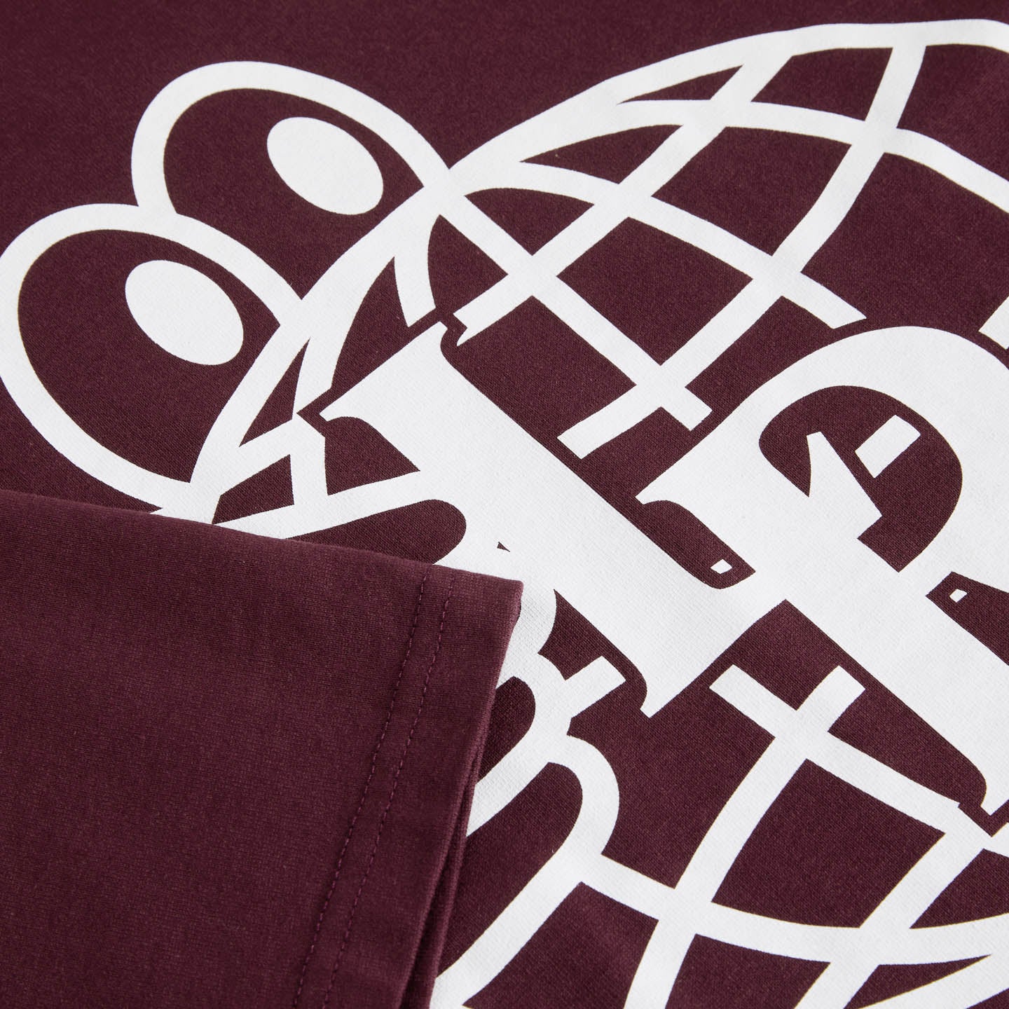 Last Resort AB - Atlas Monogram SS Tee "Fig Red/White"