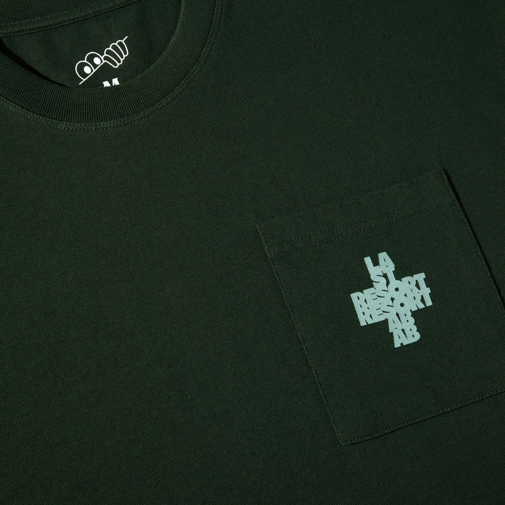 Last Resort AB - Cross Pocket Tee "Washed Green"
