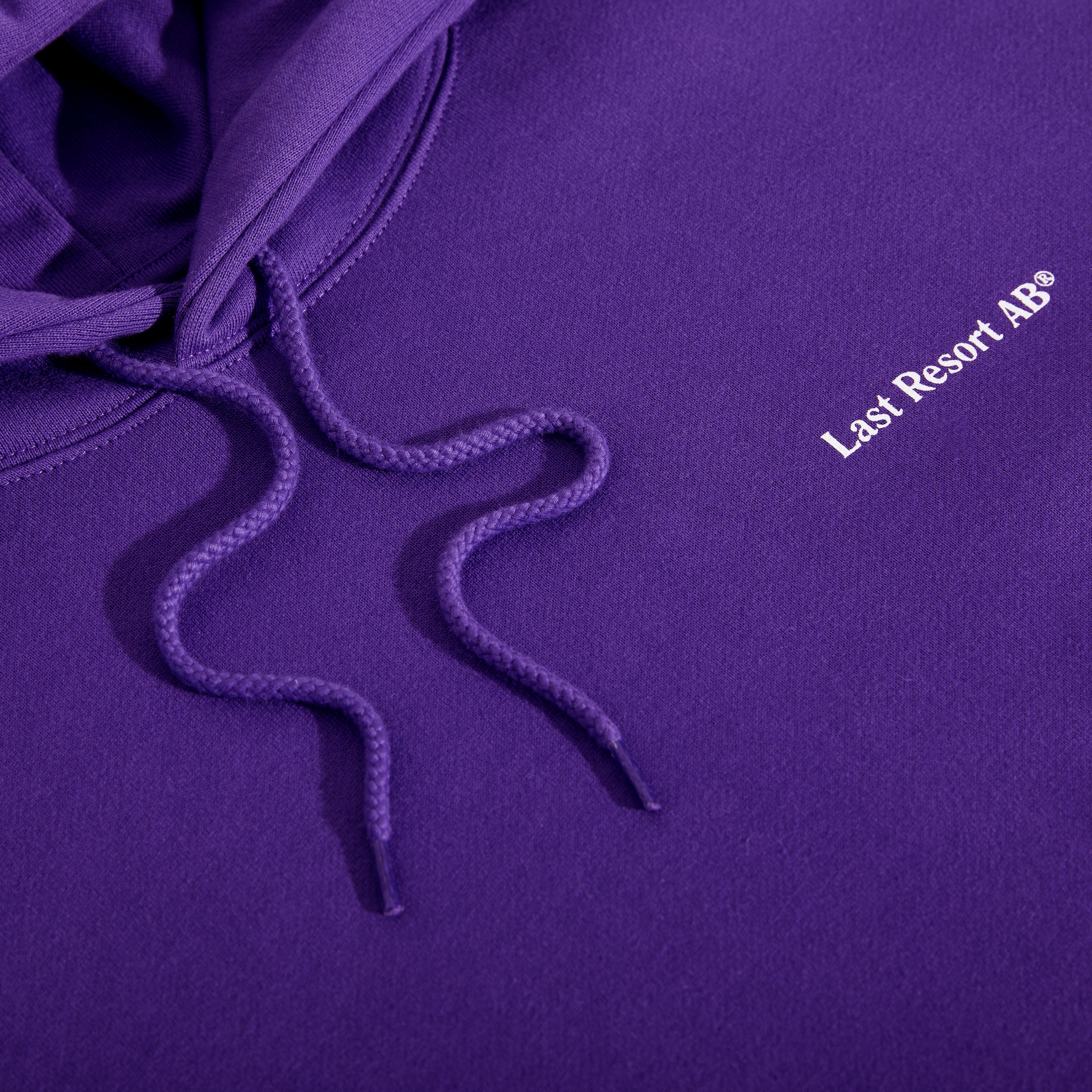 Last Resort AB - Atlas Monogram Hoodie "Heliotrope/White"