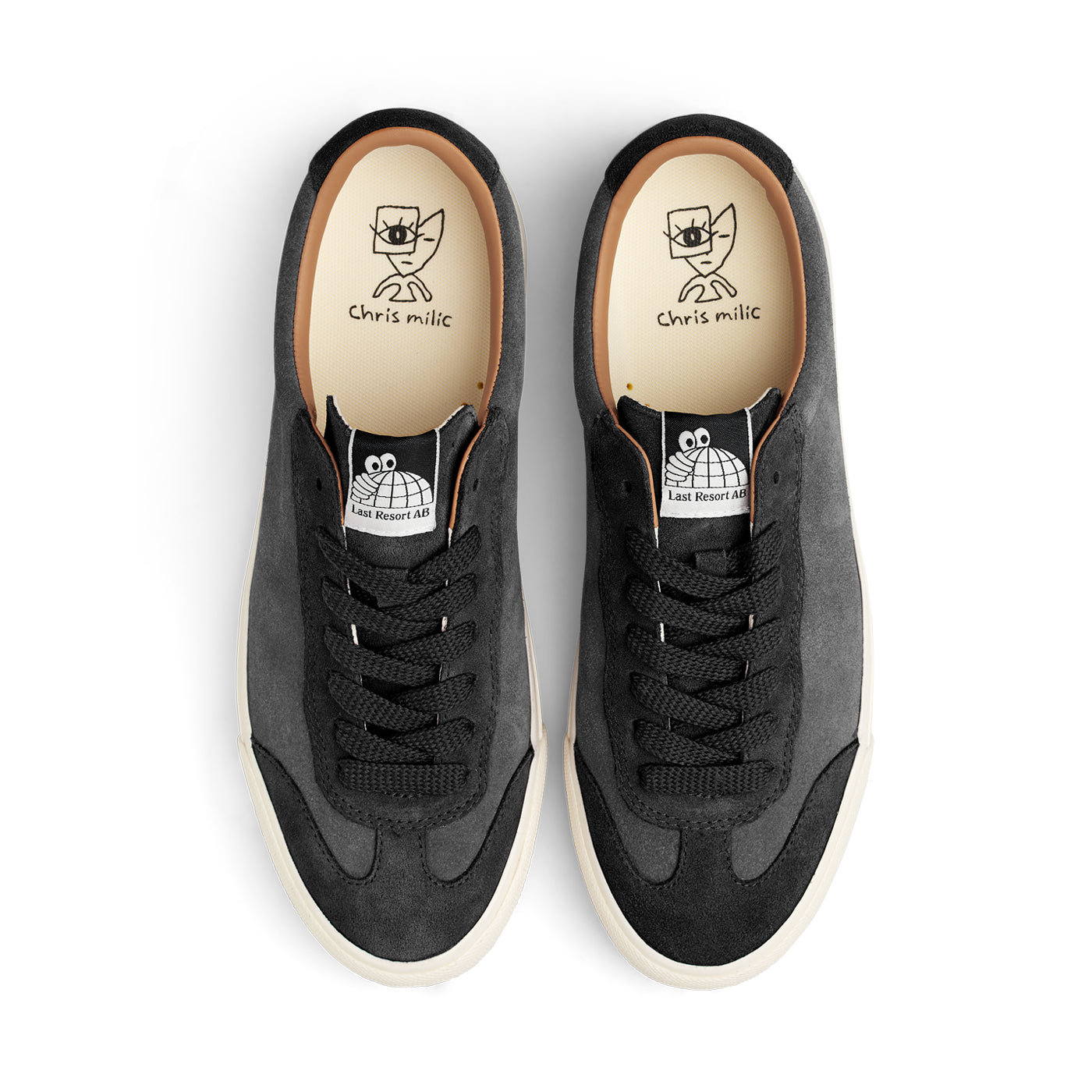 Last Resort AB - VM004 Milic Suede Lo "Black Graphite/White"