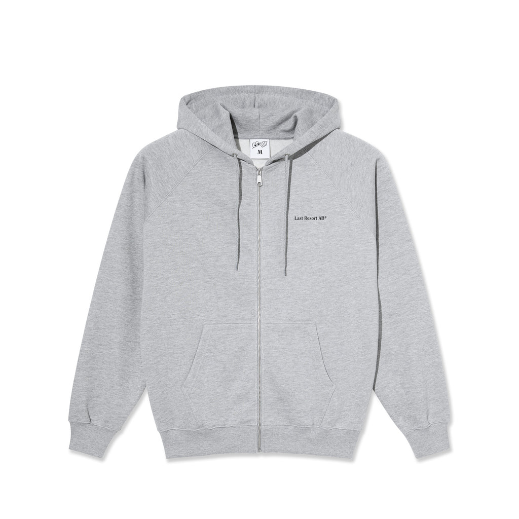 Last Resort AB - Atlas monogram ZIP Hoodie "Heather Grey"