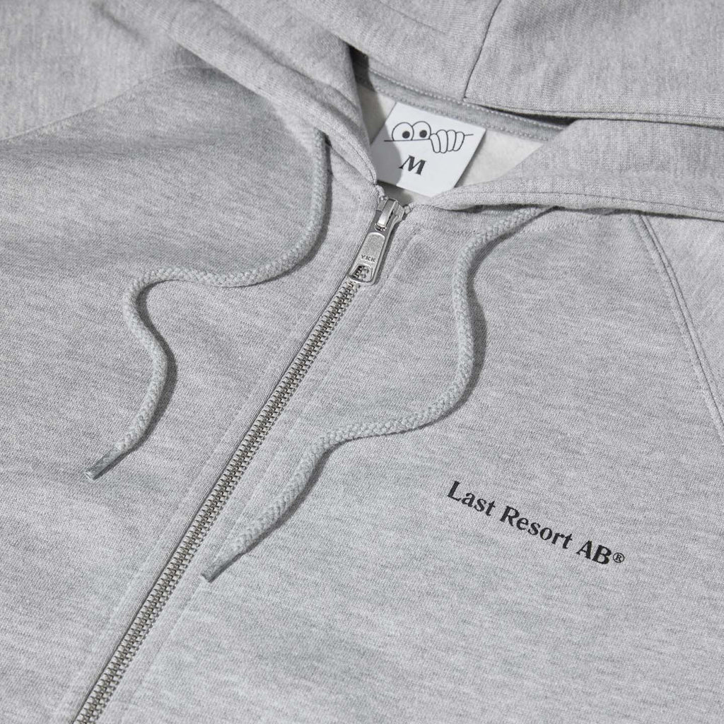 Last Resort AB - Atlas monogram ZIP Hoodie "Heather Grey"