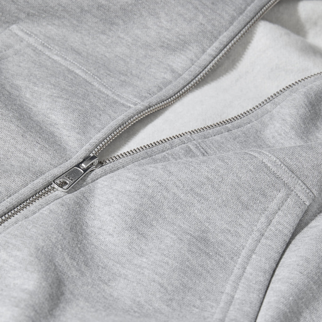 Last Resort AB - Atlas monogram ZIP Hoodie "Heather Grey"