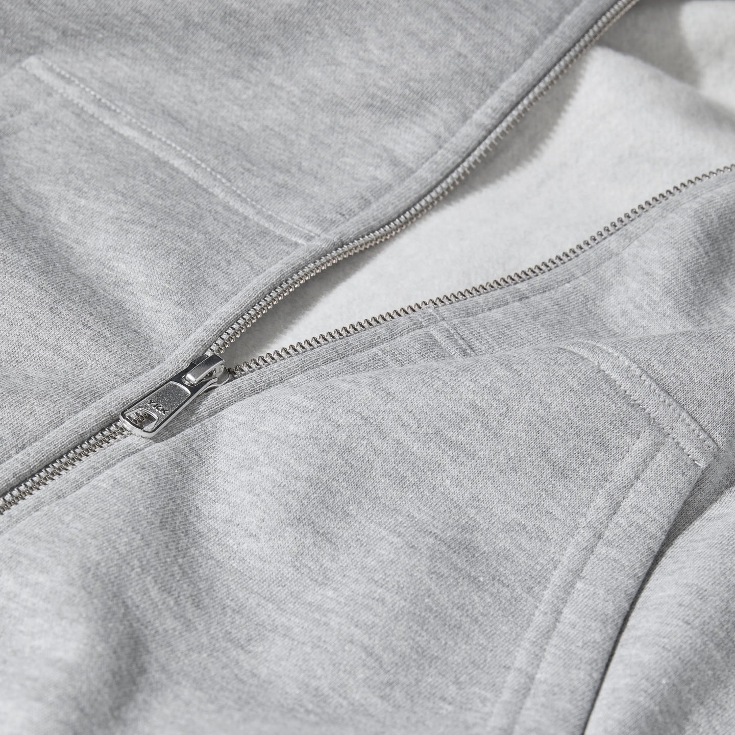 Last Resort AB - Atlas monogram ZIP Hoodie "Heather Grey"