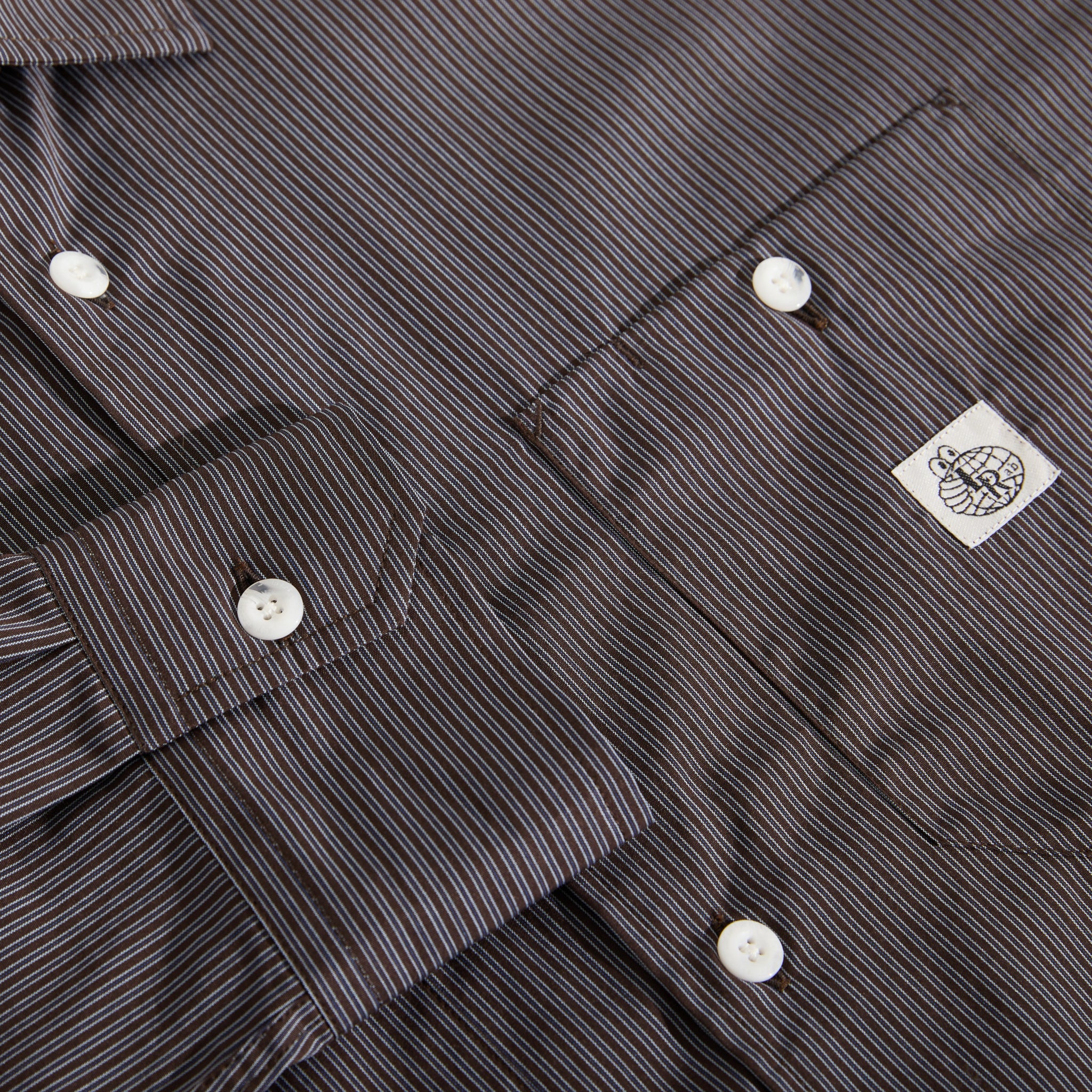 Last Resort AB - SM001 Poplin "Navy/Stripe"