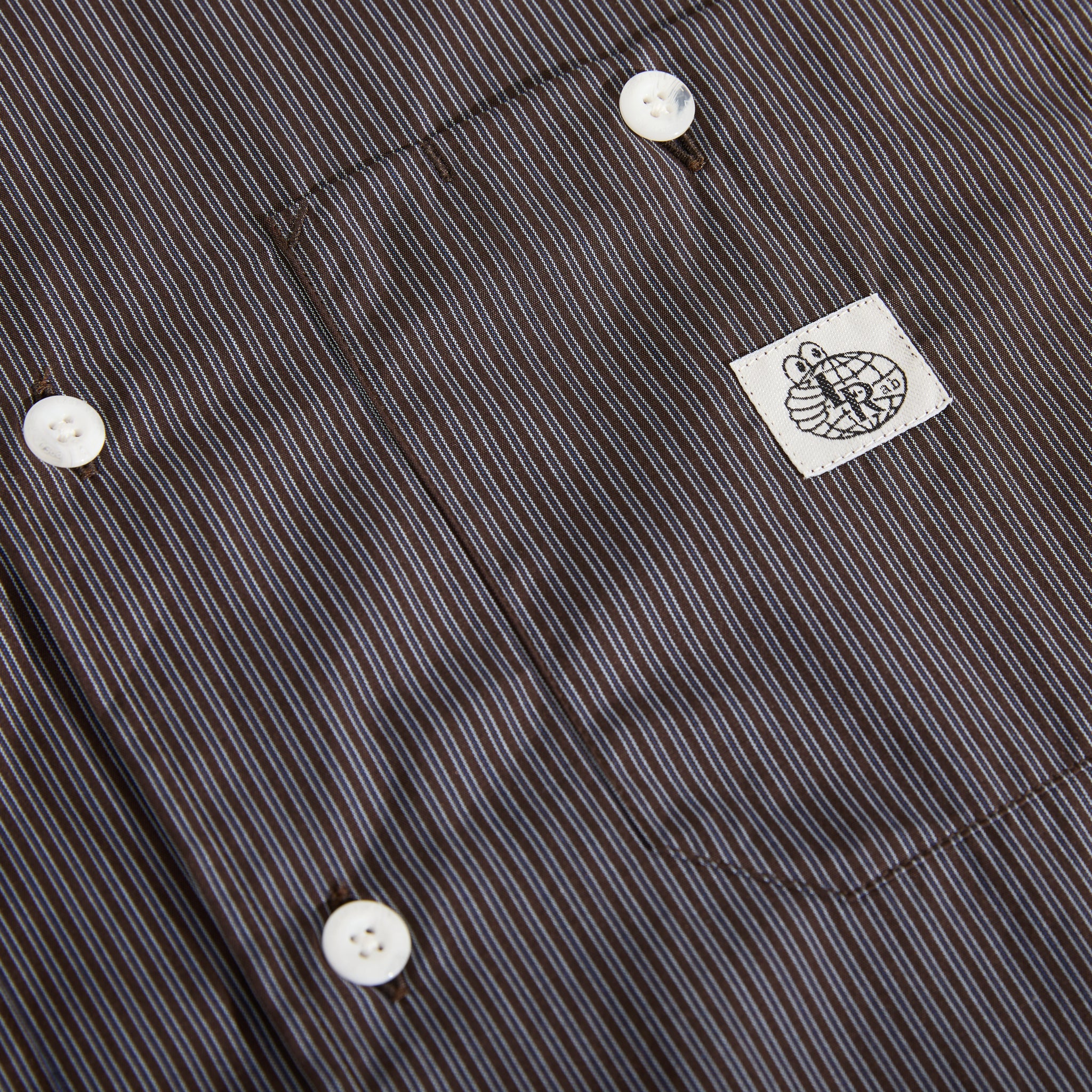 Last Resort AB - SM001 Poplin "Navy/Stripe"