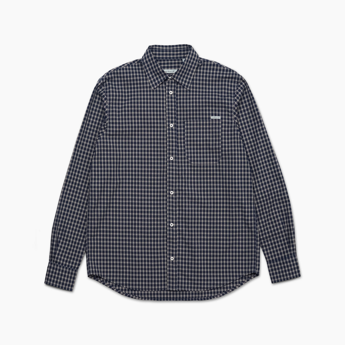 Last Resort AB - OG LS Shirt "Navy/Grey Check"