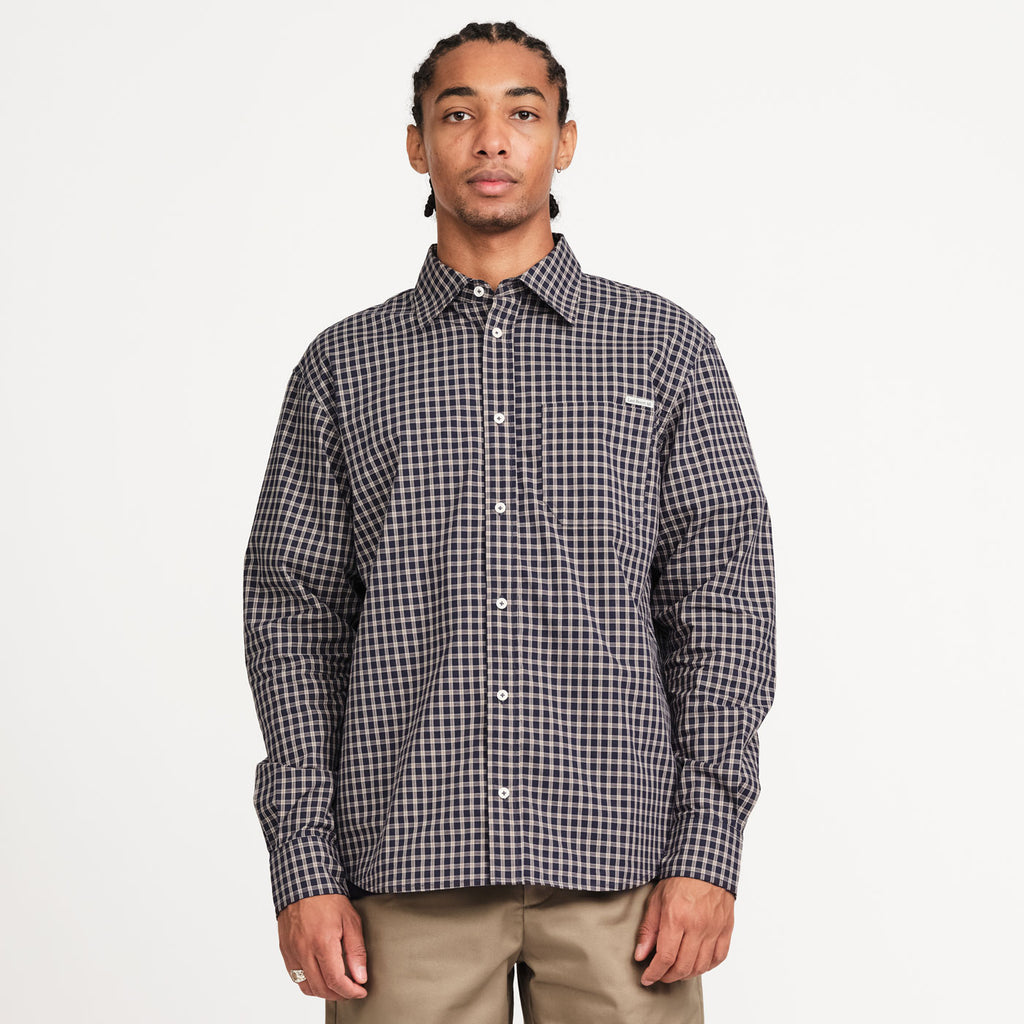 Last Resort AB - OG LS Shirt "Navy/Grey Check"
