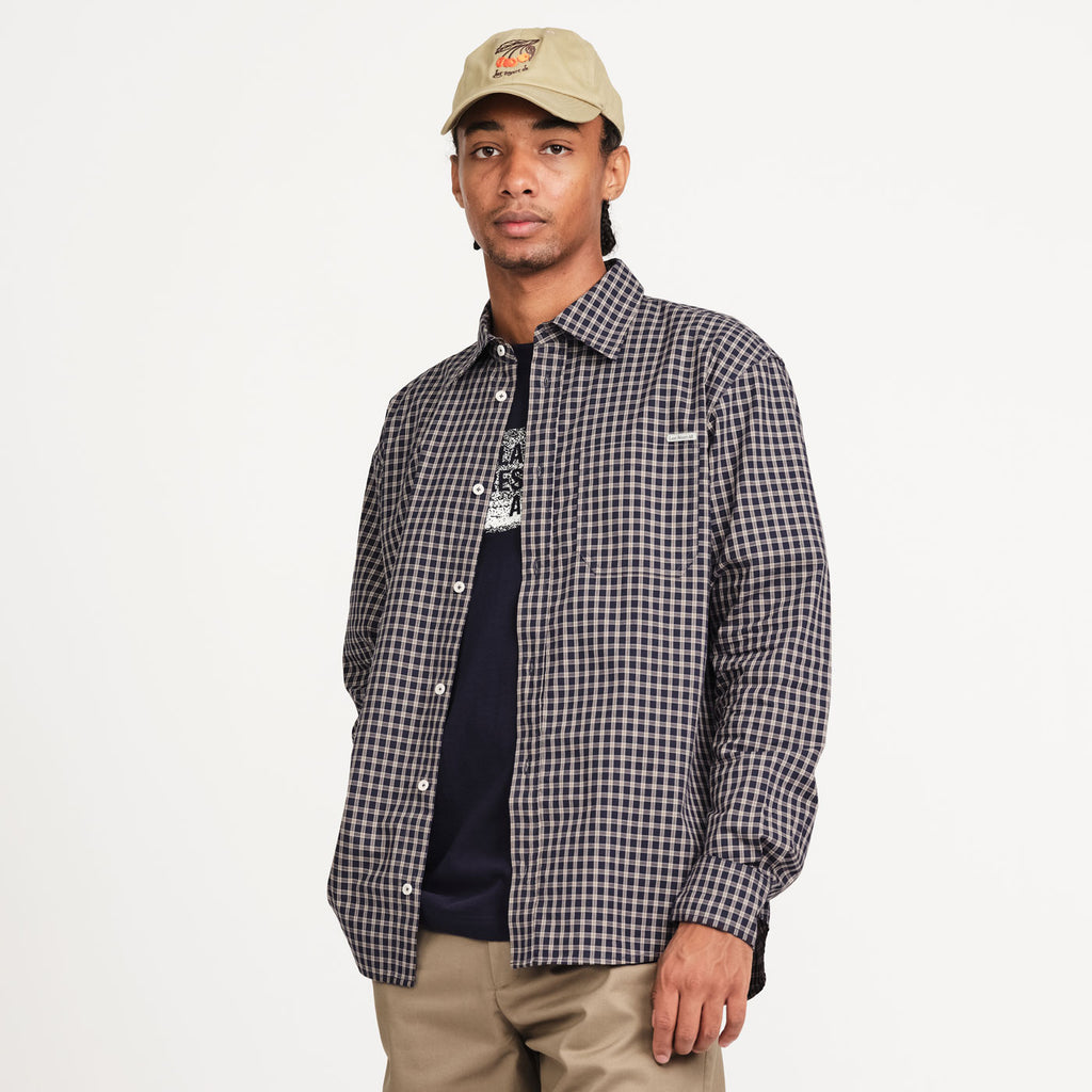 Last Resort AB - OG LS Shirt "Navy/Grey Check"