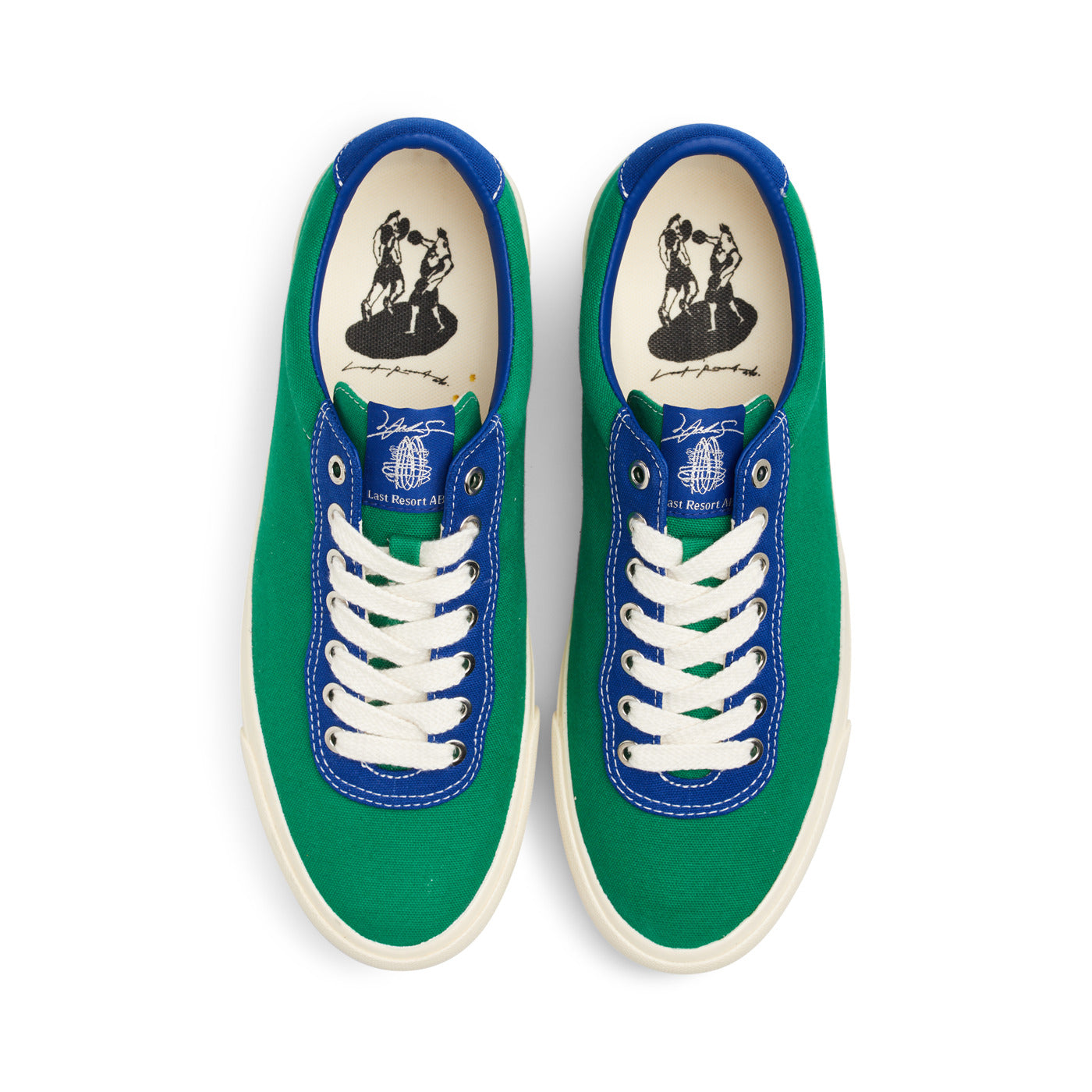 Last Resort AB x Julian Smith - VM001 Canvas Lo - "KellyGreen/Kevin Blue/ White"