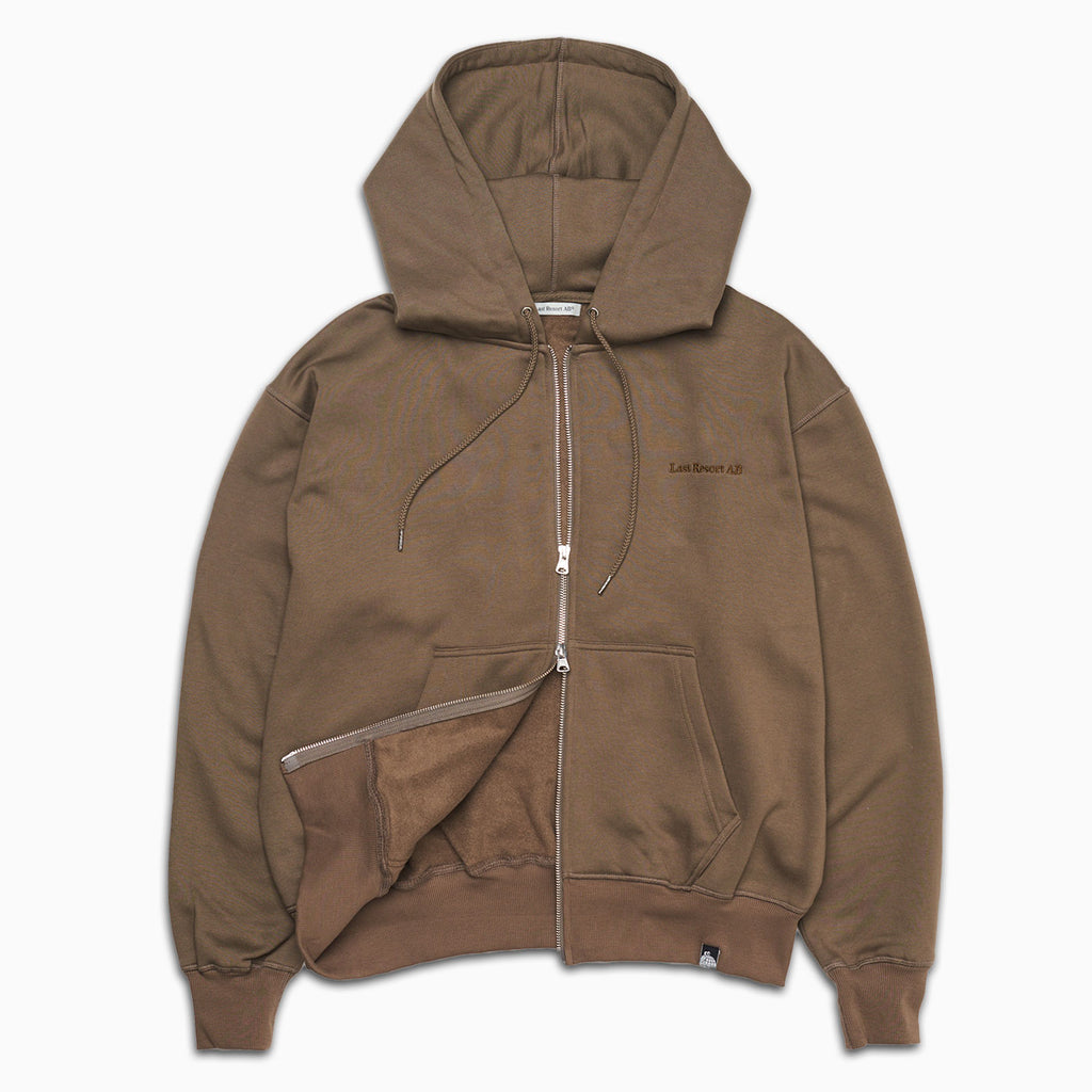 Last Resort AB - Script Logo Zip Hoodie "Khaki Beige"