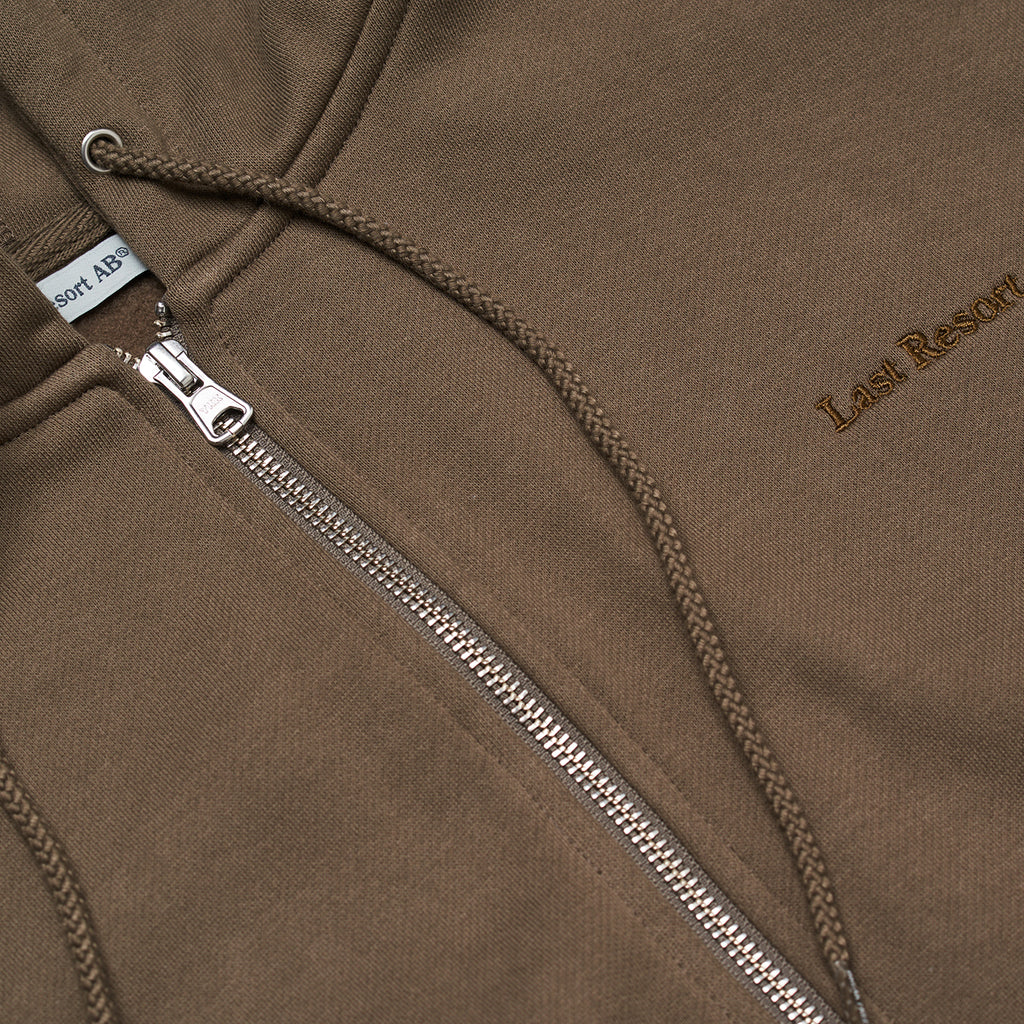 Last Resort AB - Script Logo Zip Hoodie "Khaki Beige"