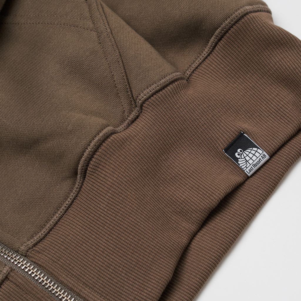 Last Resort AB - Script Logo Zip Hoodie "Khaki Beige"