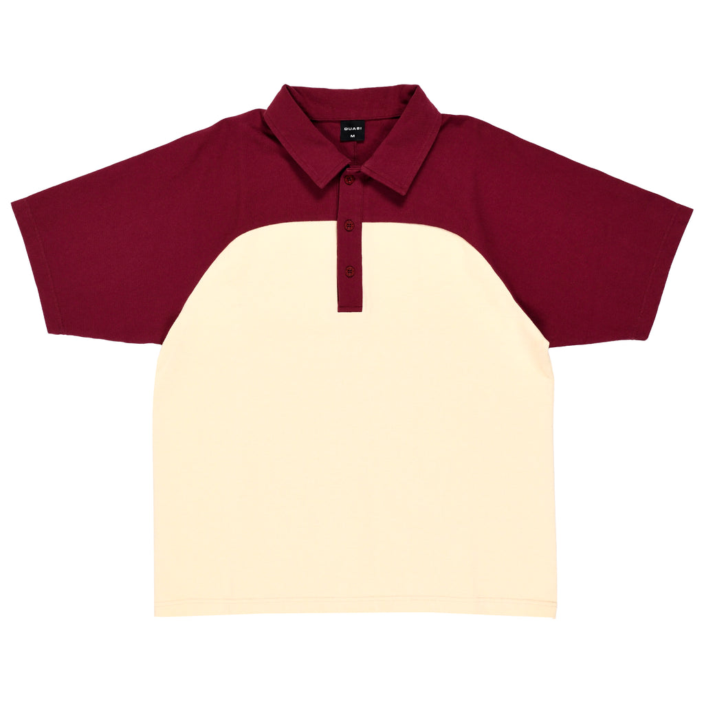 QUASI - Leslie Raglan Polo "Maroon"