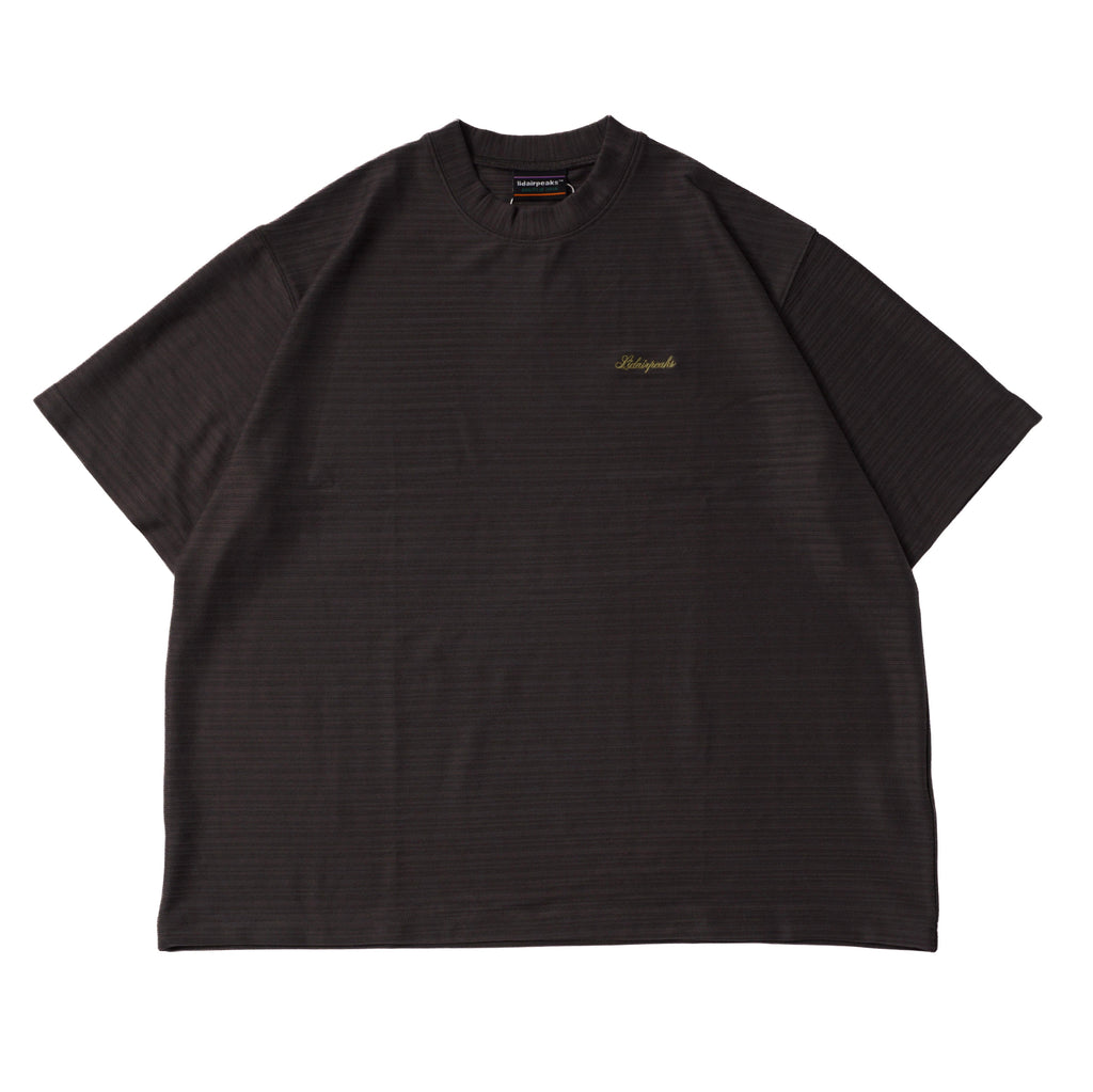 Lidairpeaks - Striped Emboss T-shirts "Charcoal"