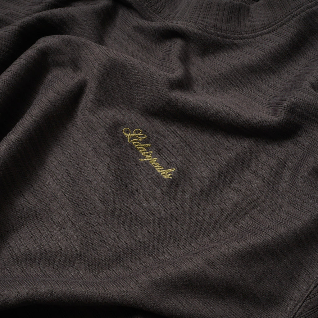 Lidairpeaks - Striped Emboss T-shirts "Charcoal"