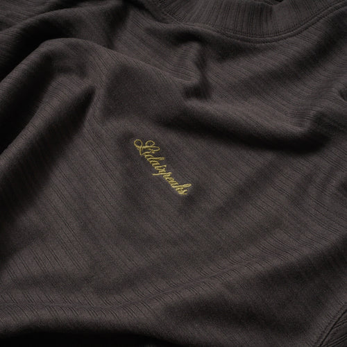 Lidairpeaks - Striped Emboss T-shirts "Charcoal"