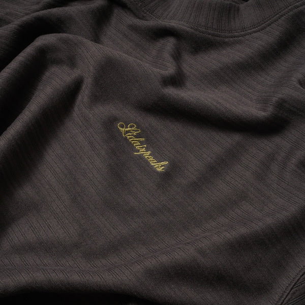 Lidairpeaks - Striped Emboss T-shirts "Charcoal"
