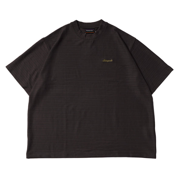 Lidairpeaks - Striped Emboss T-shirts "Charcoal"