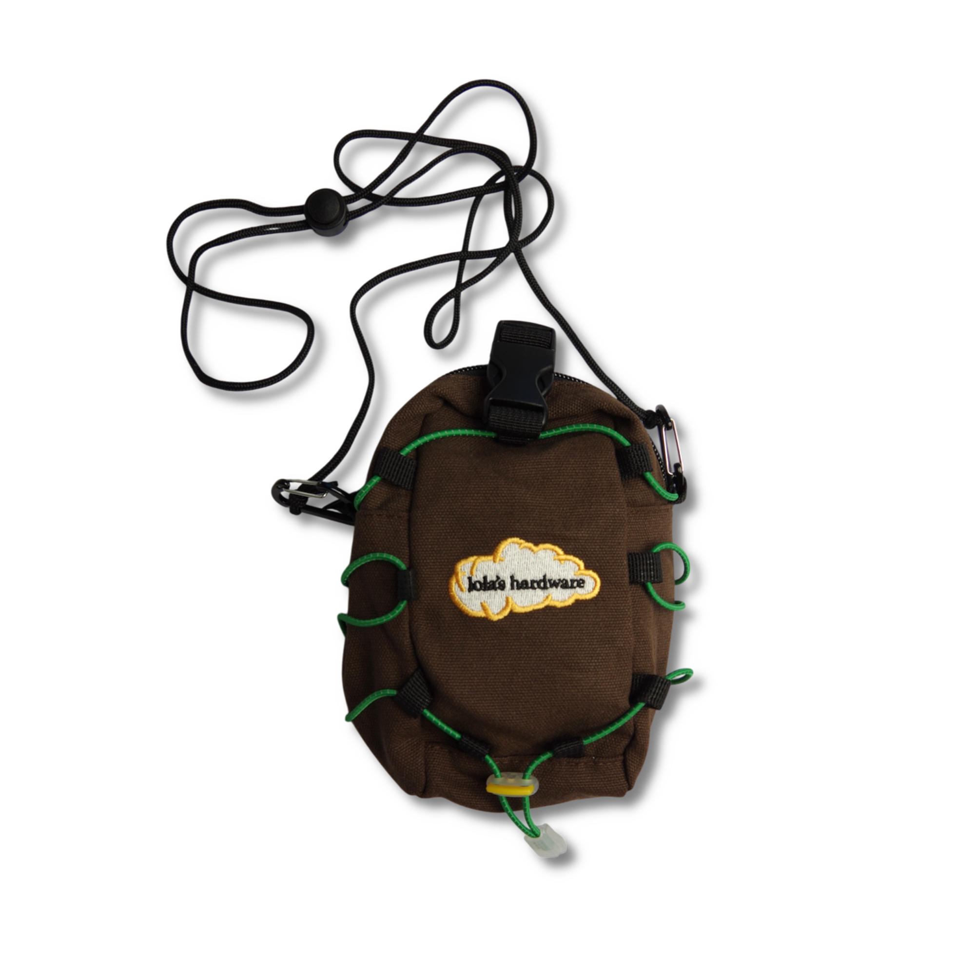 LOLA'S HARDWARE - CLOUD LOGO SHOULDER & WAIST BAG "Dark Brown"