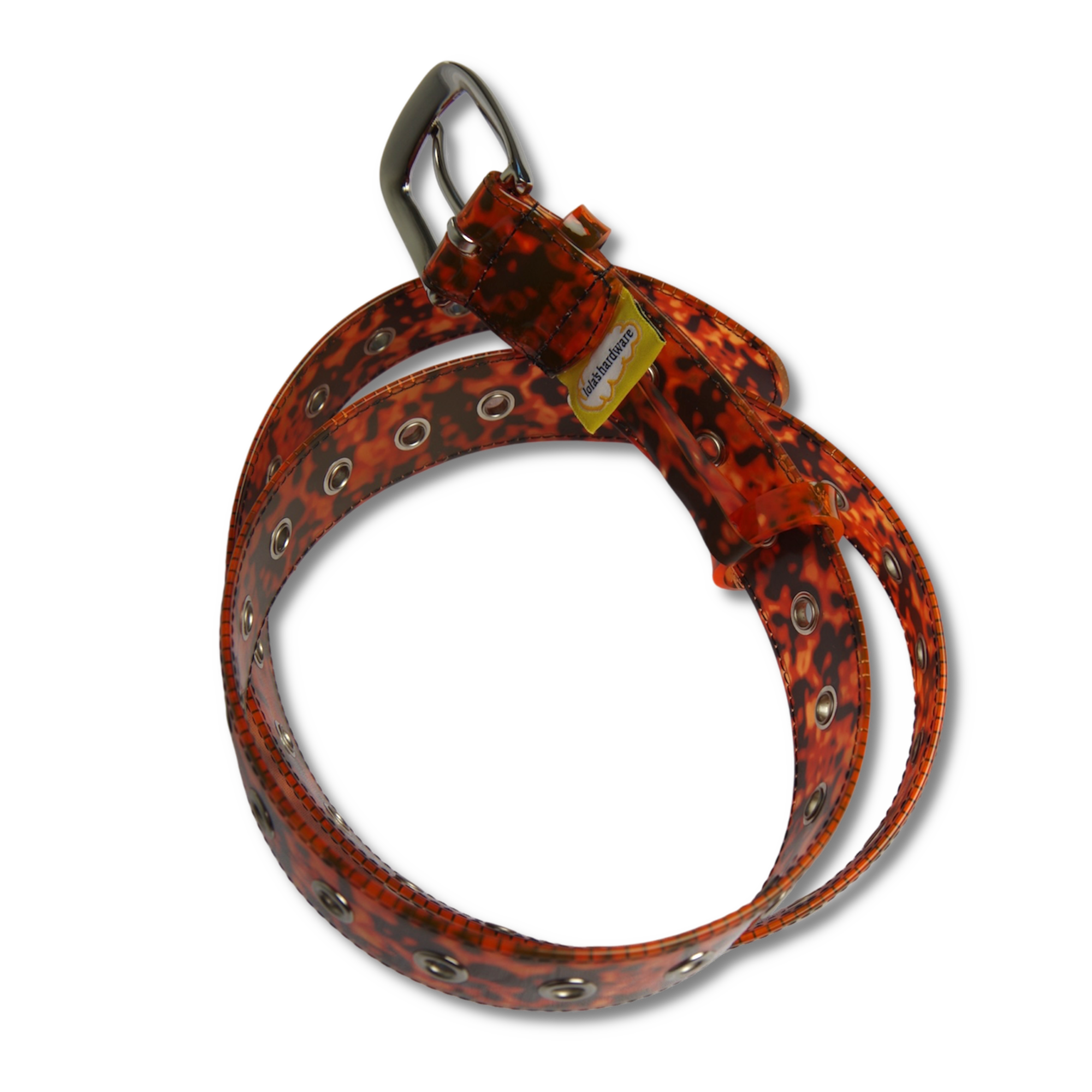 LOLA'S HARDWARE - FURY PVC BELT "Tiger Orange"