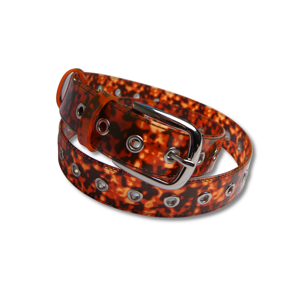 LOLA'S HARDWARE - FURY PVC BELT "Tiger Orange"